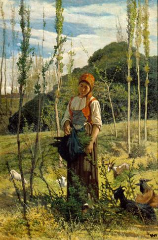 Peasant Girl in the Forest