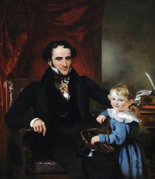 乔治·克鲁爵士和他的儿子，后来约翰·哈普尔·克鲁爵士