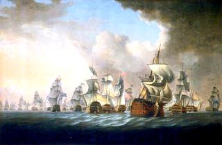 Defeat of the Spanish off Cape St Vincent, February 1797