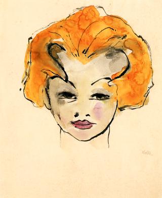Head of a Girl, Orange Hair