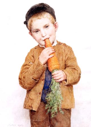 Little Boy with Big Carrot