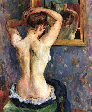 Nude in front of a Mirror, Rear View