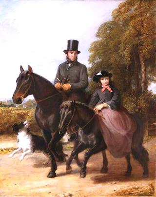 George Ward, and His Daughter Fanny Riding