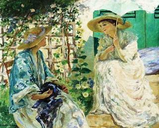 Two Ladies in a Garden