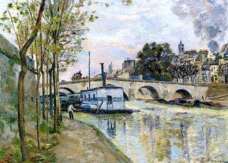 Seine at Paris with Bridge