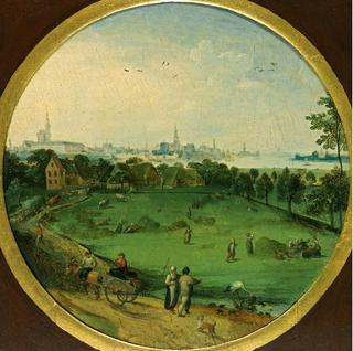 A Summer Landscape with Peasants