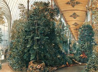 Interior of the Palm House of Lednice Palace