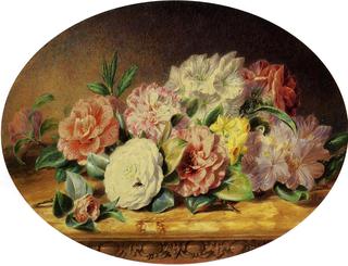 Spring Flowers on a Ledge