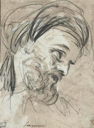 Head of a Bearded Man, Wearing a Turban