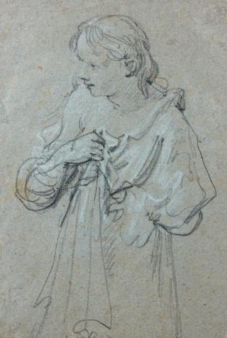 Study of a Drapped Woman