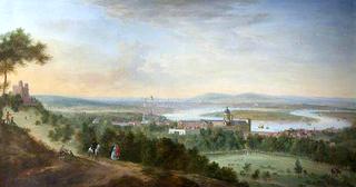 Panoramic View of Greenwich, the Thames, and London, from the East