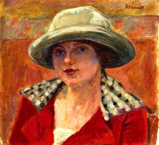 Young Woman with a White Hat