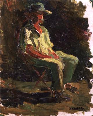 Man Seated in the Garden