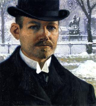 Self-Portrait in Nytorv during Winter