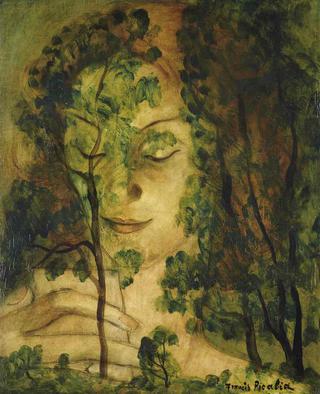 Femme aux arbres