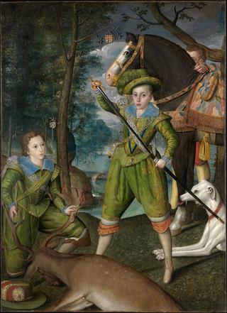 Henry Frederick, Prince of Wales, with Sir John Harington in the Hunting Field