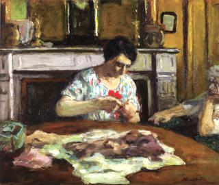 Woman Sewing