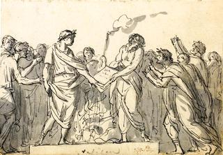 Augustus Forbidding the Burning of Virgil's Aeneid