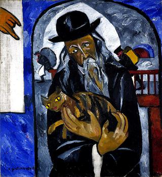 Rabbi with Cat