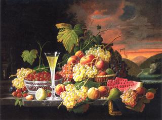 Still Life: Wine and Fruit