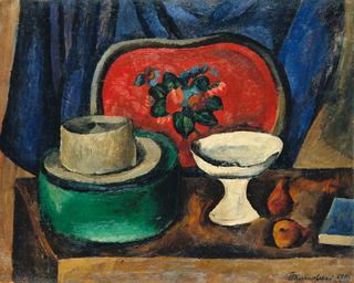 Still Life with a Tray and Green Box