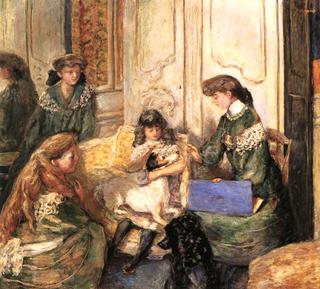 Young Girls and Dogs