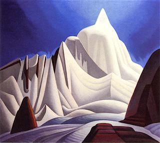 Mountains in Snow: Rocky Mountain Paintings VII