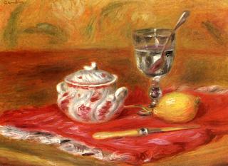 Still Life with Glass and Lemon