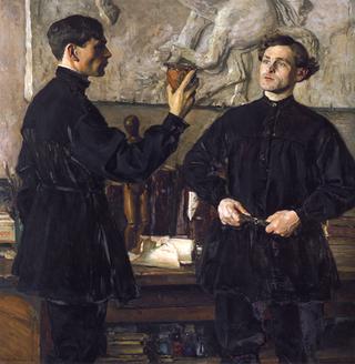 Portrait of Painters Pavel and Alexander Korin