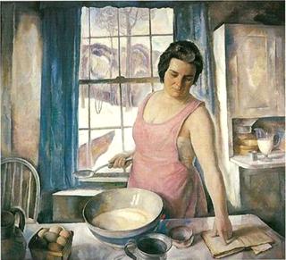 The Artist's Wife in the Kitchen