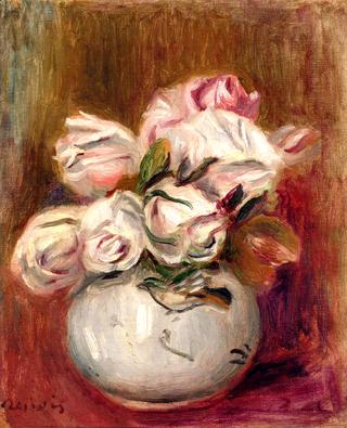 White Roses in a Vase