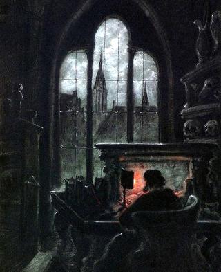 Faust in his Study