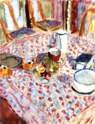 Still LIfe on a Red Checkered Tablecloth