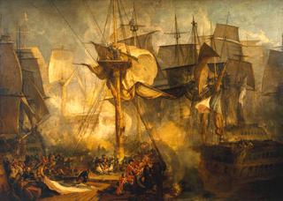 特拉法加之战，从胜利的后桅右舷看