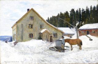 Farmyard, winter