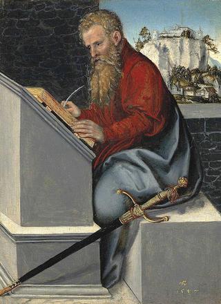 Saint Paul in his Study