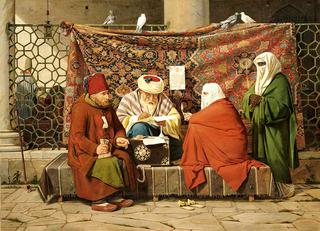 A Turkish Notary Drawing up a Marriage Contract