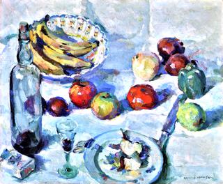 Still Life with Green Knife