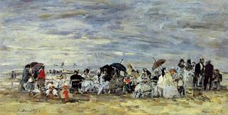 Trouville Beach Scene