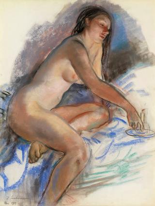 Nude with a candle. France