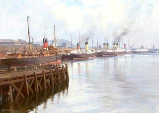 Cross-Channel Steamers at Donegal Quay, Belfast