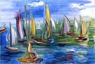 The Departure of the Regatta at Deauville