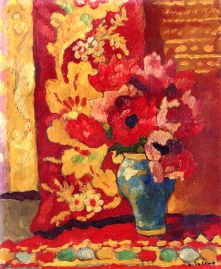 Blue Vase, Tulips