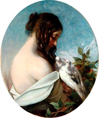 Woman with Doves