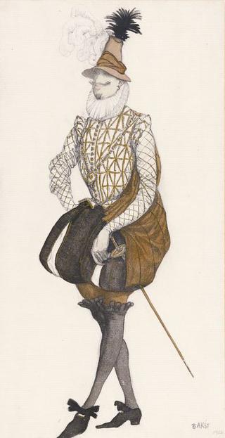 Costume Design For Prince Espagnol from the Ballet "The Sleeping Beauty"