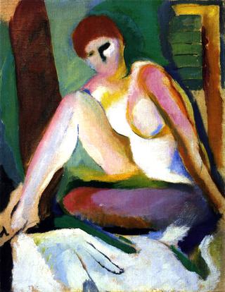 Modernist Seated Nude