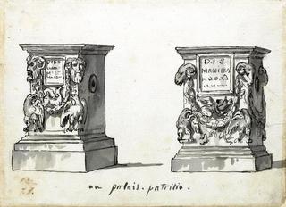 Two Roman Altars with the Epitaphs D.I.S. Manibus