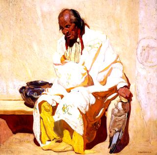 Old Man in White