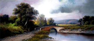 Stone Bridge Crossing Hudson River