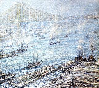 East River, New York, Winter